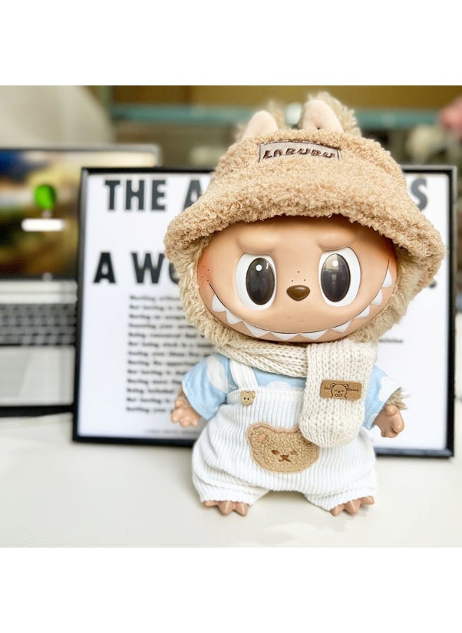 38cm Plush Doll Clothing for Labubu