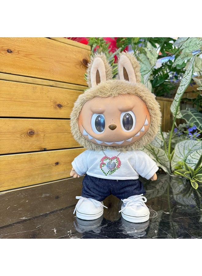 38cm Plush Doll Outfit for Labubu