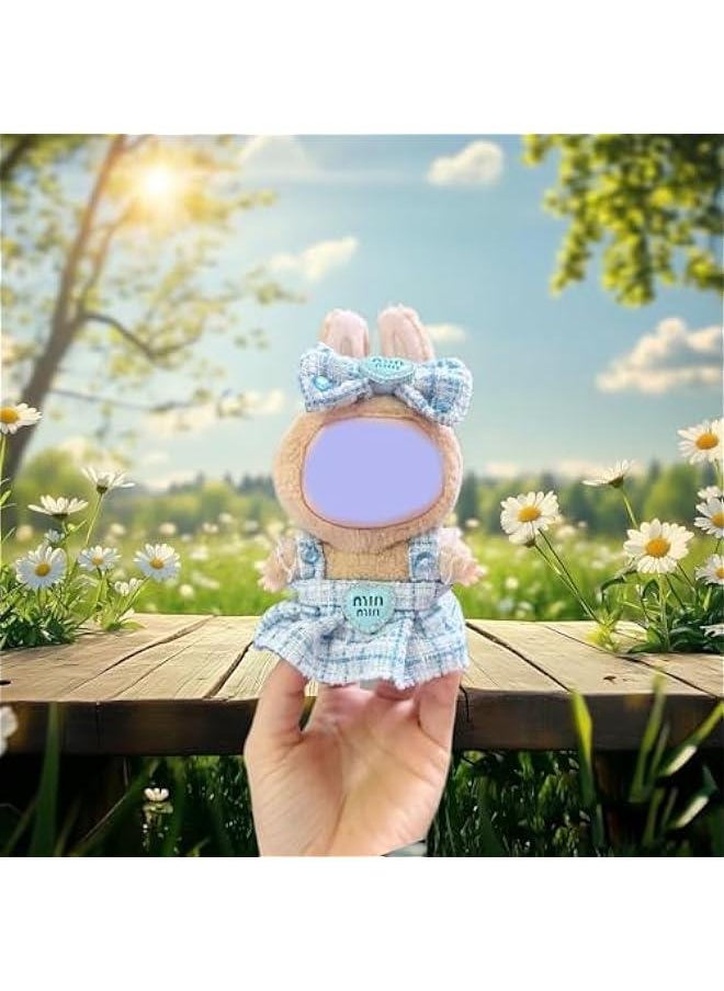17cm Doll Clothes Tweed Dress Outfit Chic Style with Bowknot Design Doll Princess Skirt Perfect for Dolls Accessorie Ideal for Dress-Up and Collectors (3 Colors)