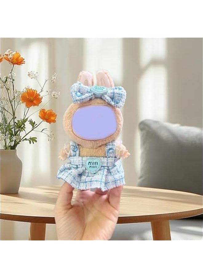 17cm Doll Clothes Tweed Dress Outfit Chic Style with Bowknot Design Doll Princess Skirt Perfect for Dolls Accessorie Ideal for Dress-Up and Collectors (3 Colors)