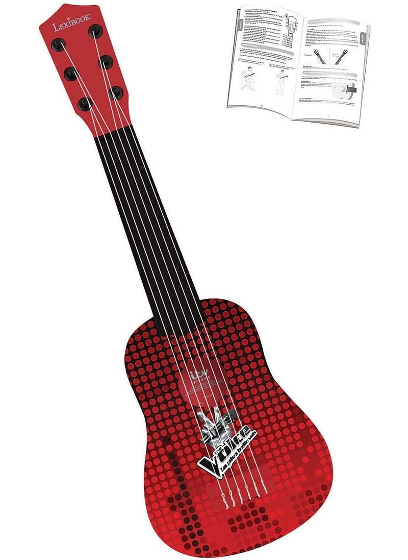 Lexibook Voice My First Guitar 21-Inch for Kids – 6 Nylon Strings, Tunable, Beginner-Friendly