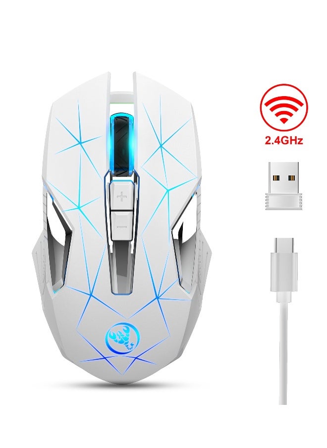 Wireless Gaming Mouse, Wireless Mouse For Laptop, 2.4G Portable Wireless Mouse Computer Mouse Wireless Wireless Mouse Gaming Laptop Mouse for Notebook, PC, Office Home Work