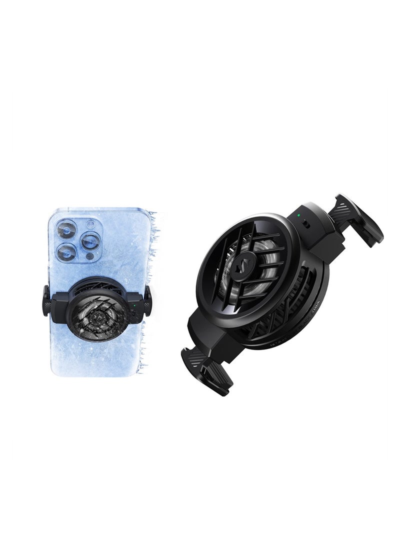 Phone Cooler, Portable Cell Phone Cooling Fan, Lightweight Quiet Cellphone Radiator with Dual Semi-Conductor Cooling Chip for 2.71-3.34 inches for iPhone/Android Gaming