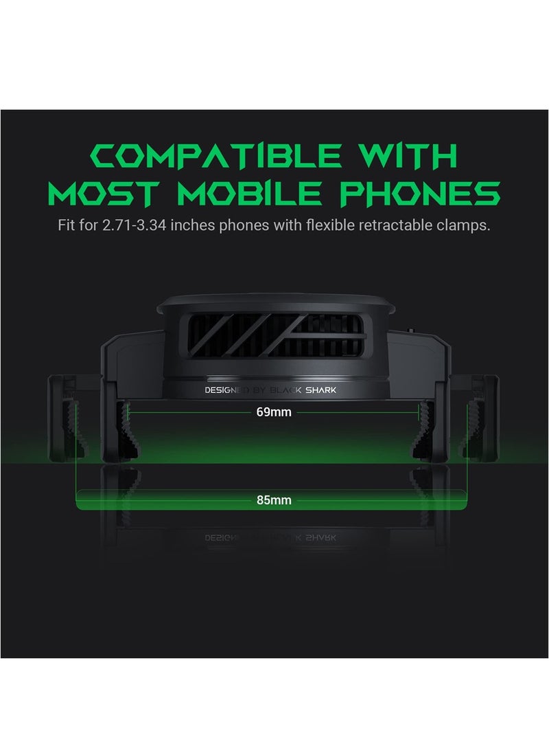 Phone Cooler, Portable Cell Phone Cooling Fan, Lightweight Quiet Cellphone Radiator with Dual Semi-Conductor Cooling Chip for 2.71-3.34 inches for iPhone/Android Gaming