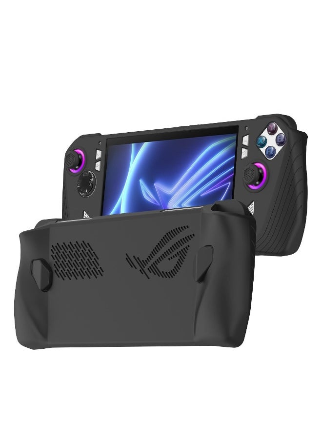 Silicone FlexiSkin Case for ASUS ROG Ally Z1 Extreme - Soft Low Profile 360° Protection in Jet Black
