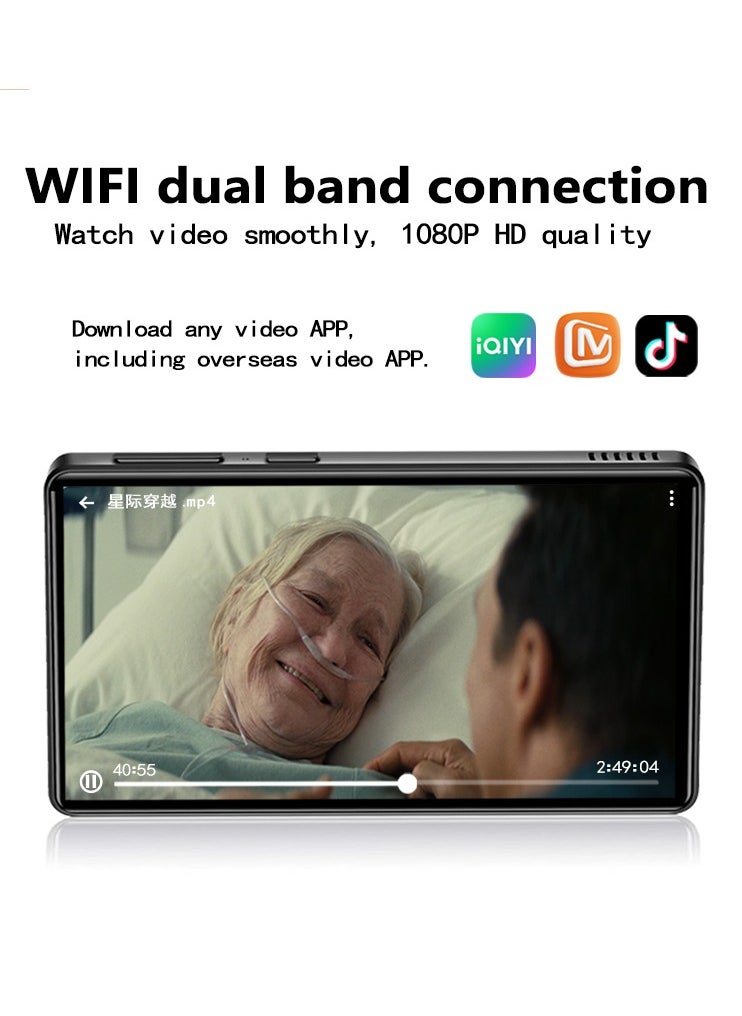 4.0″ Android 14.0 Octa-Core MP4 Music Player with WiFi & App Store Access, 4GB RAM + 64GB Storage – Portable MP5 Player