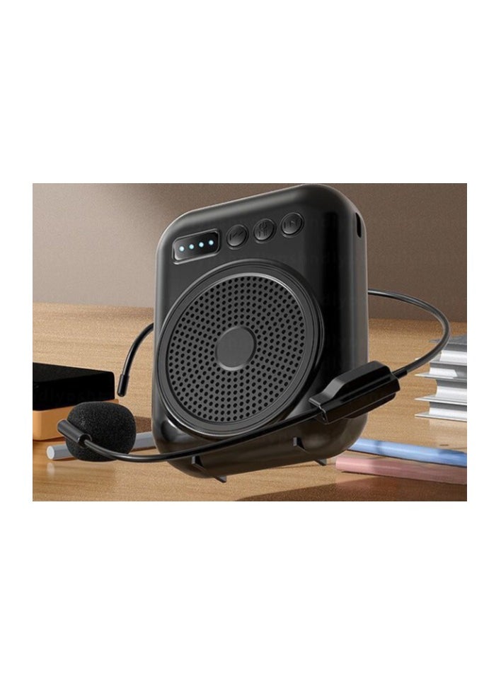 Voice Amplifier with Wired Microphone Headset, Portable Rechargeable PA System Speaker Personal Microphone Speech Amplifier, Loudspeaker for Teachers, Tour Guides/Coaches Metting/Yoga/Fitness