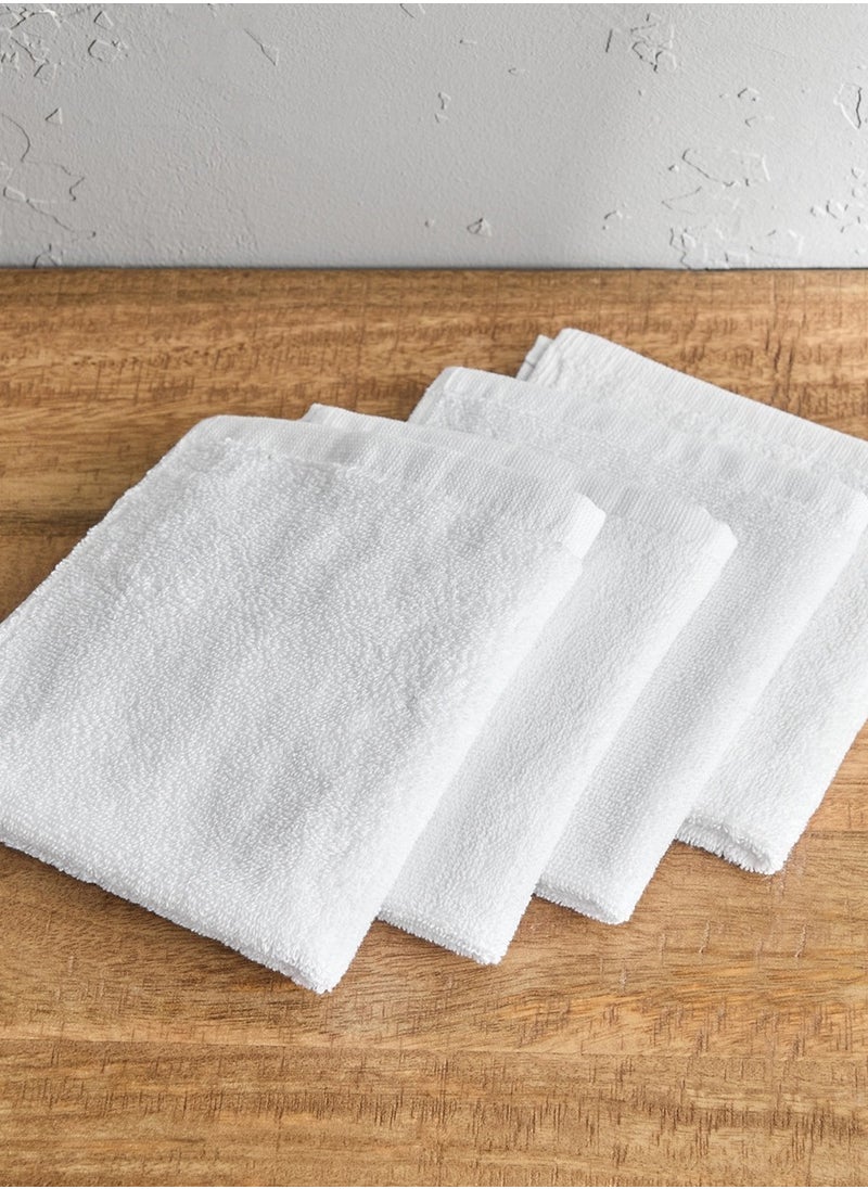 Bath Towel, Super Absorbent, Gentle and Soft on Skin, White, Multicolor, 4 Pieces, 70 x 140 cm