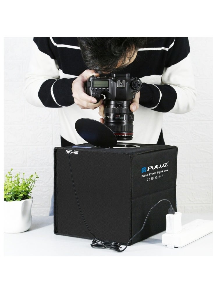 13-Piece Portable Photography Light Box And Backdrop Set Black Studio Box Shooting Tent Foldable Light Box 25cm 12 color Photo Box