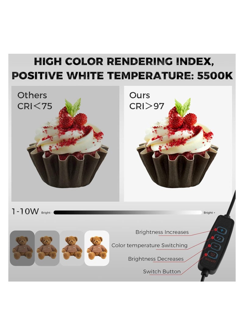 13-Piece Portable Photography Light Box And Backdrop Set Black Studio Box Shooting Tent Foldable Light Box 25cm 12 color Photo Box