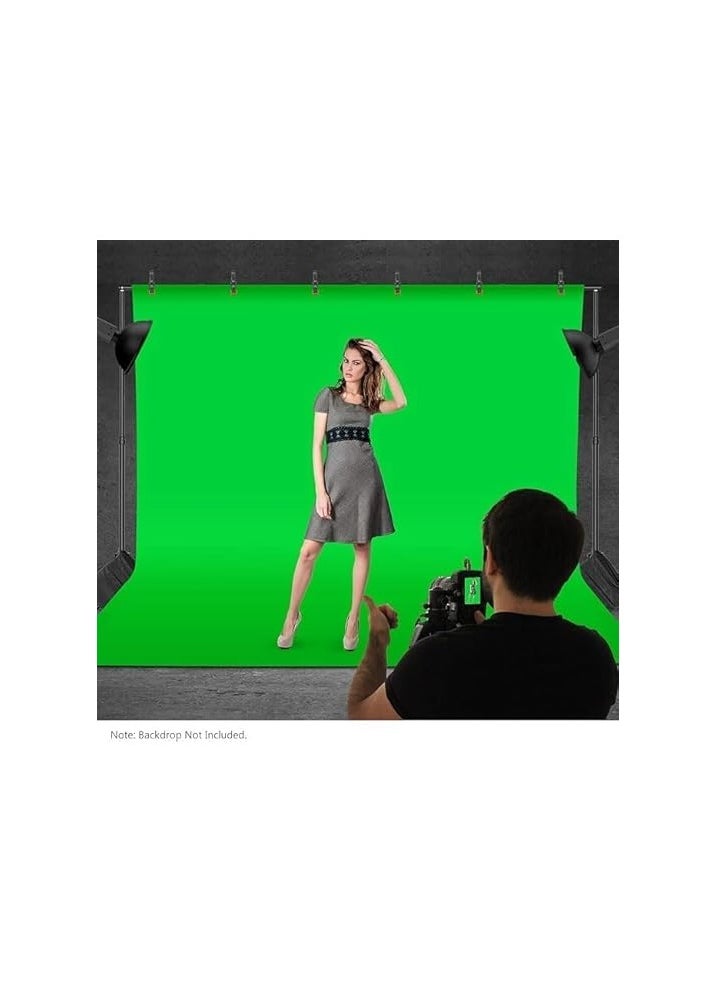 Neewer Photo Studio Backdrop Support System, 10ft/3m Wide 6.6ft/2m High Adjustable Background Stand with 4 Crossbars, 6 Backdrop Clamps, 2 Sandbags, and Carrying Bag for Portrait & Studio Photography
