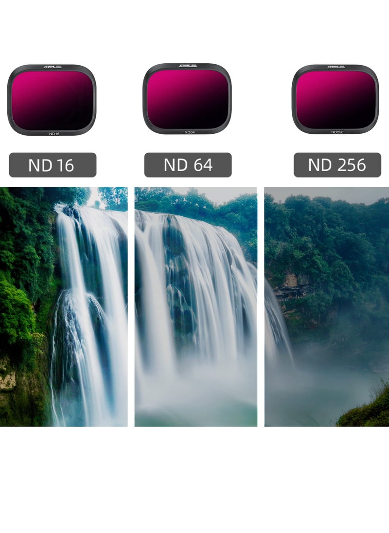 ND Filters for DJI Mini 3 Pro/RC - 3 Pack Multi-Coated Set (ND16, ND64, ND256) for Enhanced Photography and Stunning Visuals.