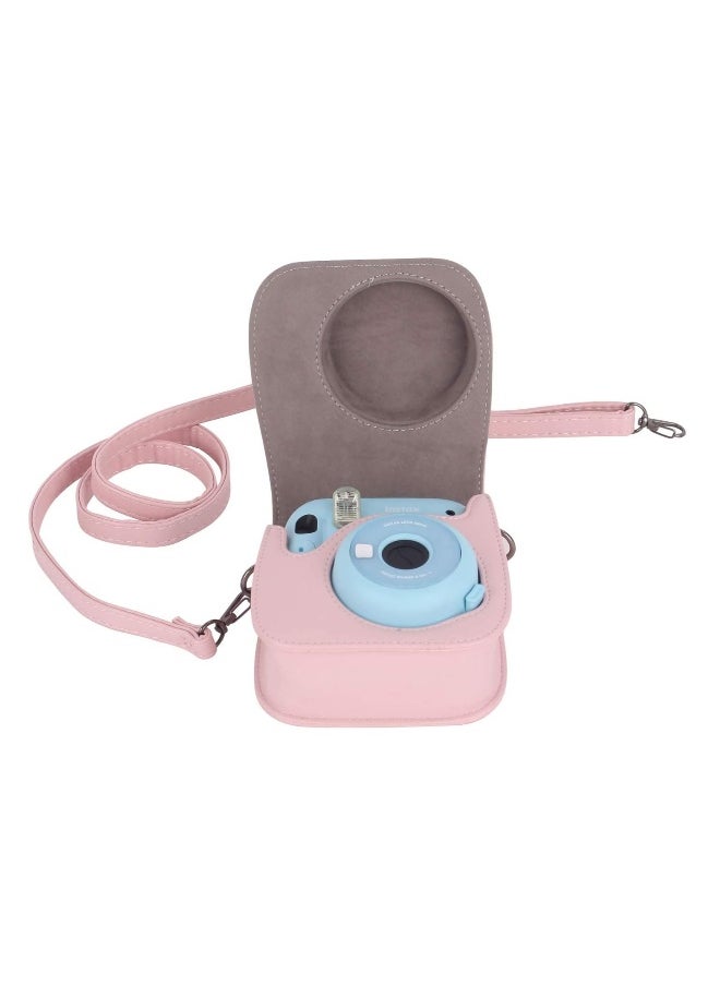 Instant Camera Case Compatible with for Fujifilm Instax Mini 11 9 8 8+ PU Leather Bag with Pocket and Adjustable Shoulder Strap Photo Album