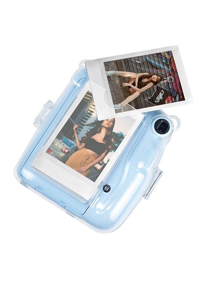 Hard Case For Fujifilm Instax Mini 11 Instant Camera With Adjustable Strap Clear