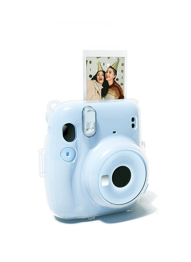 Hard Case For Fujifilm Instax Mini 11 Instant Camera With Adjustable Strap Clear