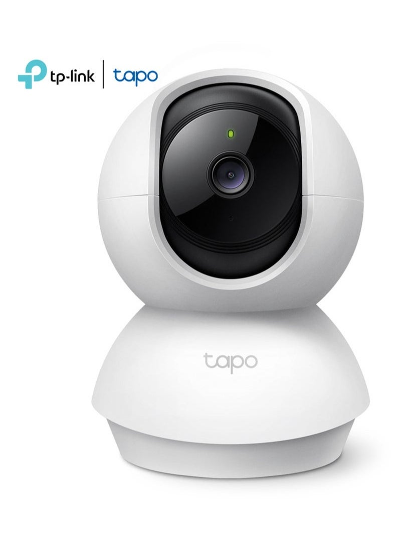 Tapo C200 Pan/Tilt 1080p Full HD Home Security Wi-Fi Camera Live View And Two-Way Audio Night Vision Motion Detection Baby Monitor MicroSD Card Support Works With Google Assistant And Alexa Remote Management By App