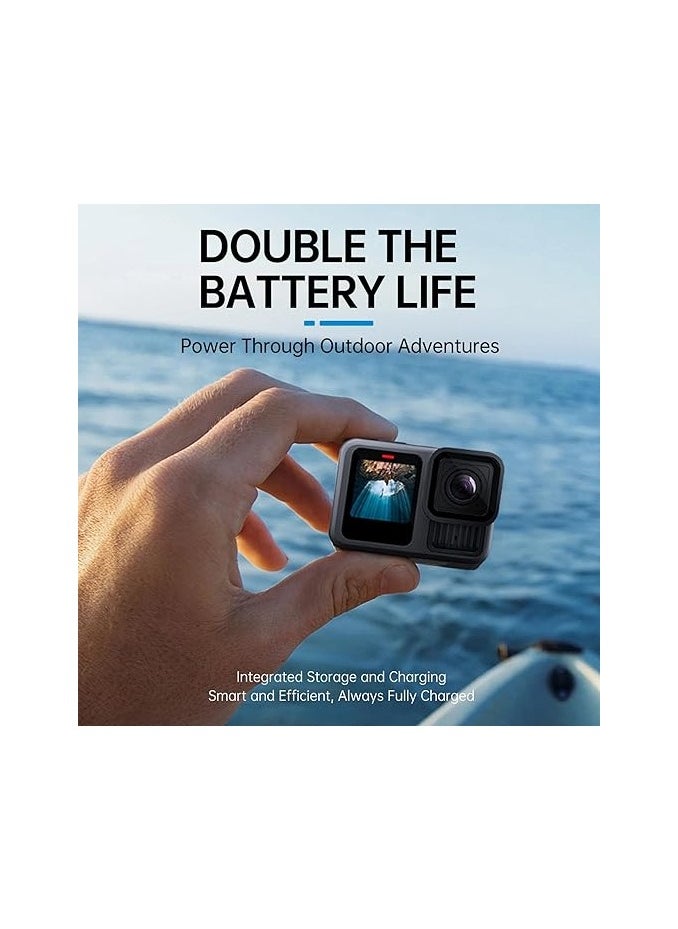 TELESIN Power Charger for GoPro HERO13 Black | Portable 10000mAh Fast Charger Box for GoPro 13 Battery