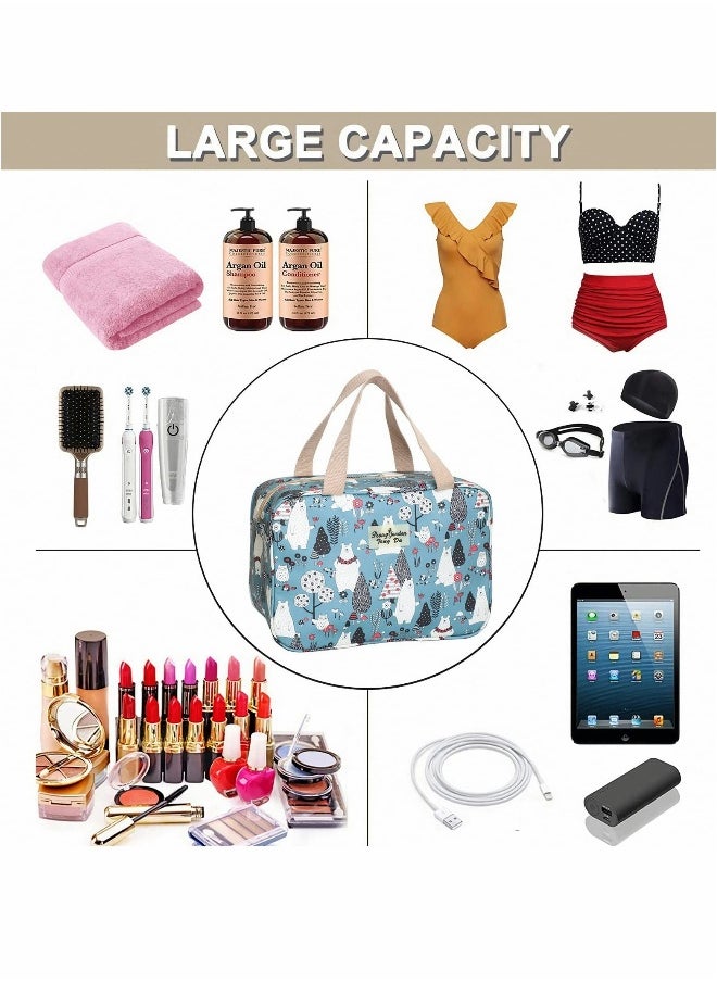 Travel Hanging Toiletry Bag for Women, Large Makeup Organizer, Versatile Cosmetic Storage Solution