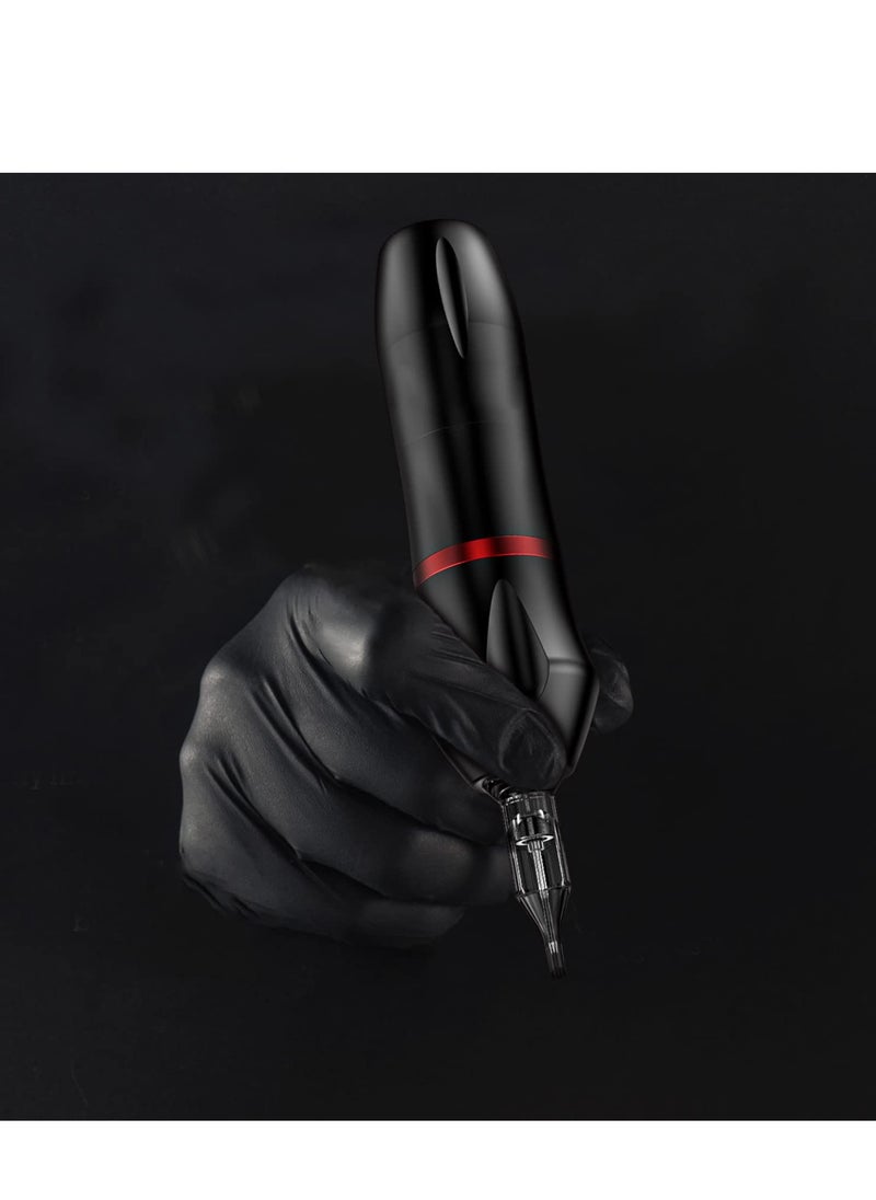 Tattoo Pen Tattoo Gun Rotary Tattoo Machine Set Cartridge Tattoo Machine Set for Beginners Contains 20 colours of ink Power Tattoo Pen Set Red