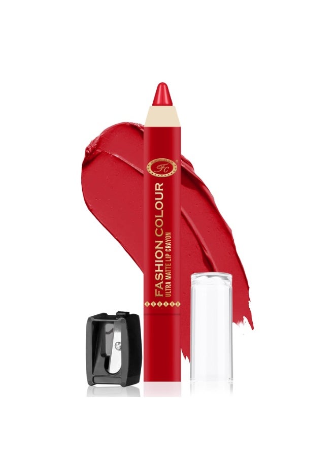Ultra Matte Lip Crayons With Free Sharpener Smudge Proof Waterproof Hydrating Long Lasting Matte Finish Cruelty-free Paraben-free Very Berry
