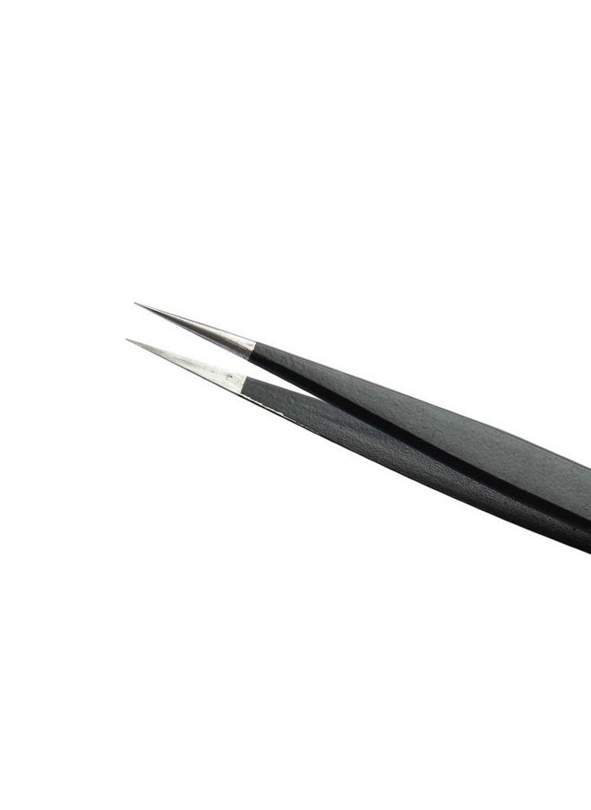 Vetus Anti-static SMD Black Tweezer Non-magnetic Stainless Steel Pointed Tip ESD-12