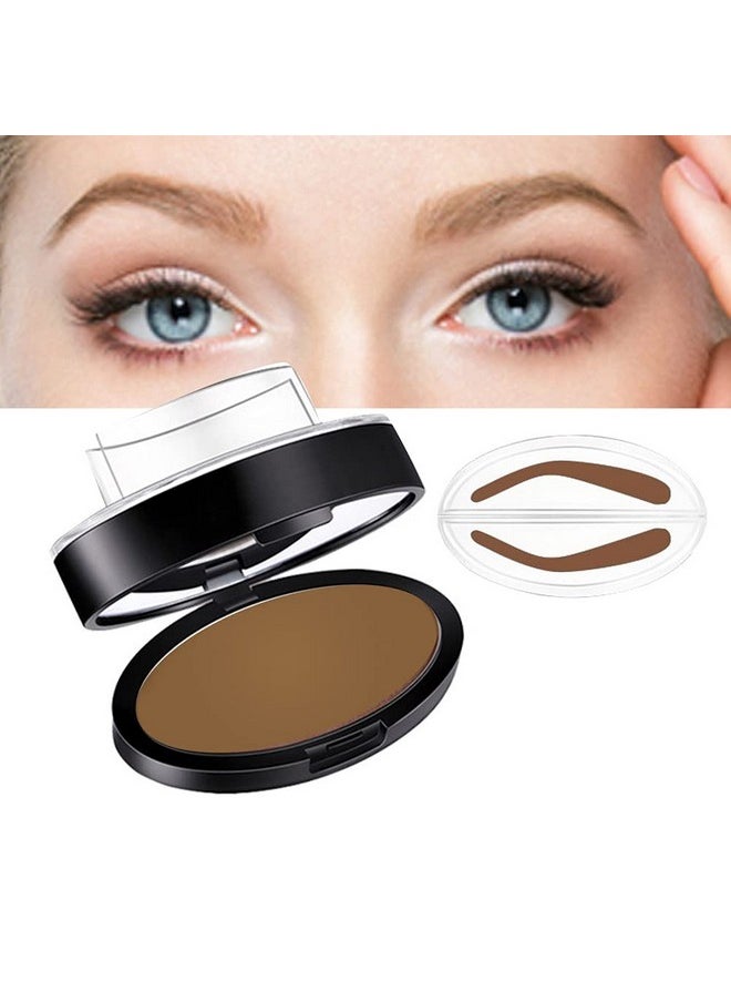 GL-Turelifes Eyebrow Stamp Powder Perfect Eyebrow Power Seal Nature Brow Stamp Makeup Tool Delicate Eyebrow Shape for Professional and beginner (#5 Light Brown)