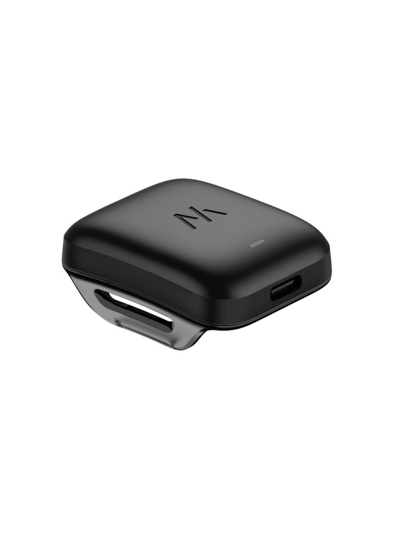 Wireless PowerPack – Compatible with One, Peak, Life – Portable, Waterproof Charger for Health, Fitness, Sleep, and Activity Wearable – 14+ Days Battery Life Jet Black