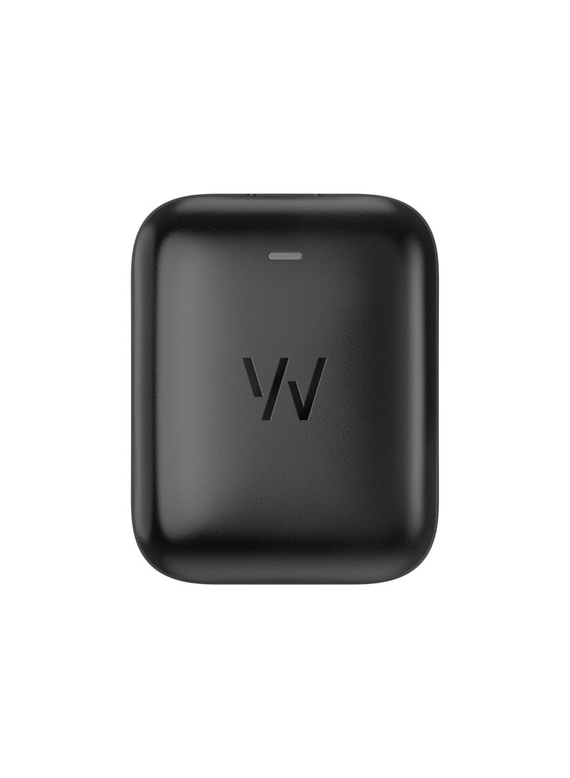 Wireless PowerPack – Compatible with One, Peak, Life – Portable, Waterproof Charger for Health, Fitness, Sleep, and Activity Wearable – 14+ Days Battery Life Jet Black