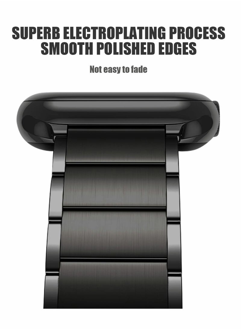 Magnetic Metal Straps for Apple Watch 45mm 44mm, Stylish Replacement Bands