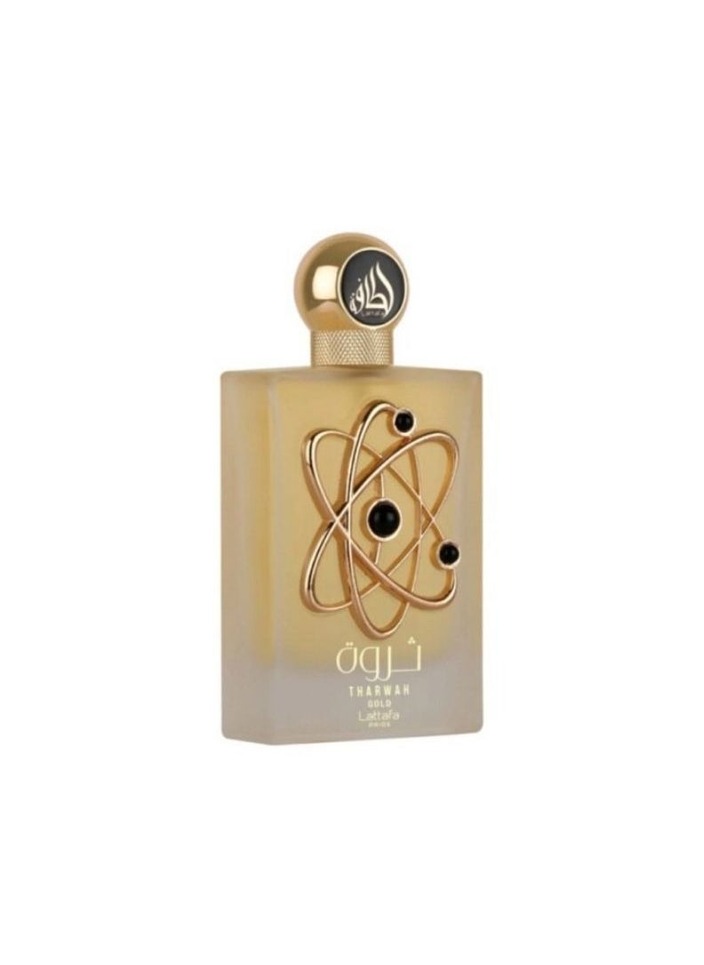 Lattafa Unisex Tharwah Gold EDP Spray 3.4 oz ...