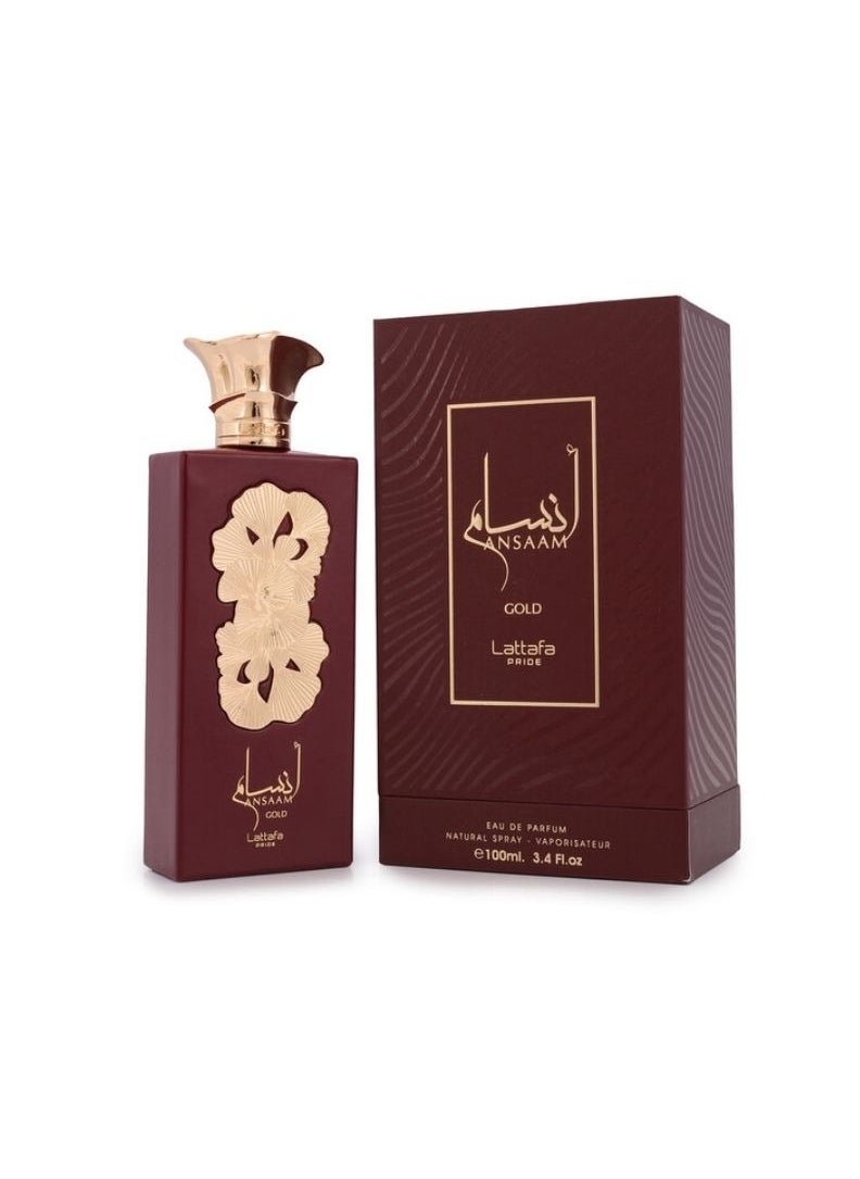 Lattafa Unisex Ansaam Gold EDP Spray 3.38 oz ...