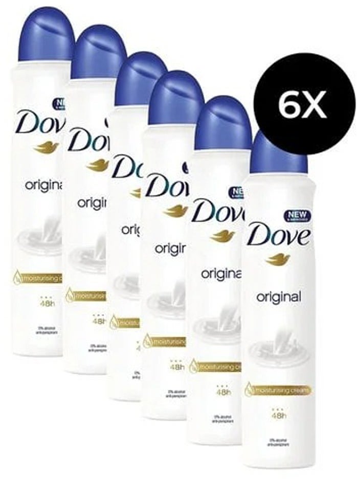 Original Anti-Perspirant Deodorant Spray 6 x 250ml