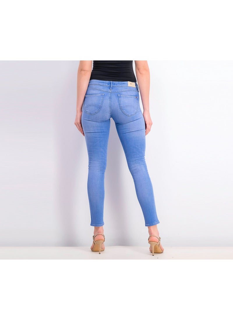 Women Low Rise Skinny Jeans, Blue