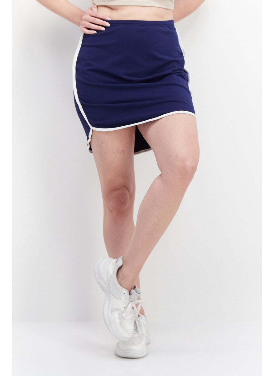 Women Sportswear Fit Training Skirt, Navy Blue