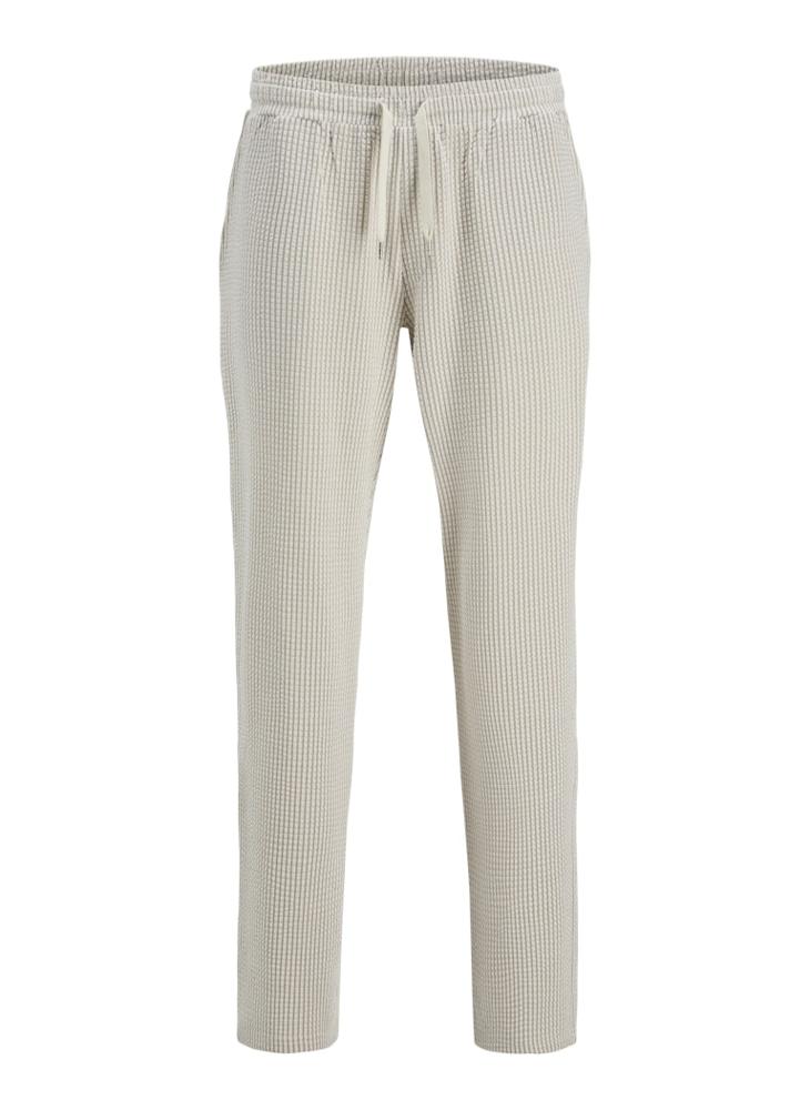 Checked Drawstring Loose Fit Sweatpants