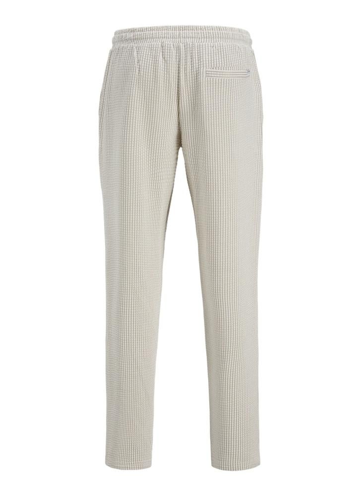 Checked Drawstring Loose Fit Sweatpants