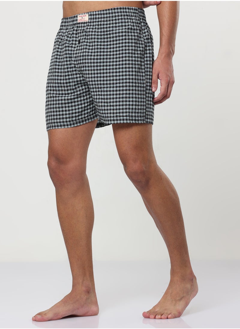 6 Pack Cotton Rich Woven Boxers Loose Fit
