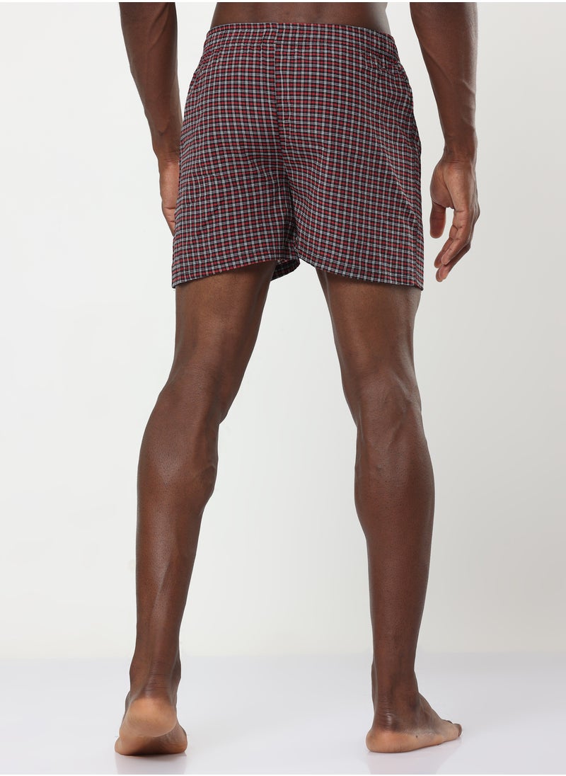 6 Pack Cotton Rich Woven Boxers Loose Fit