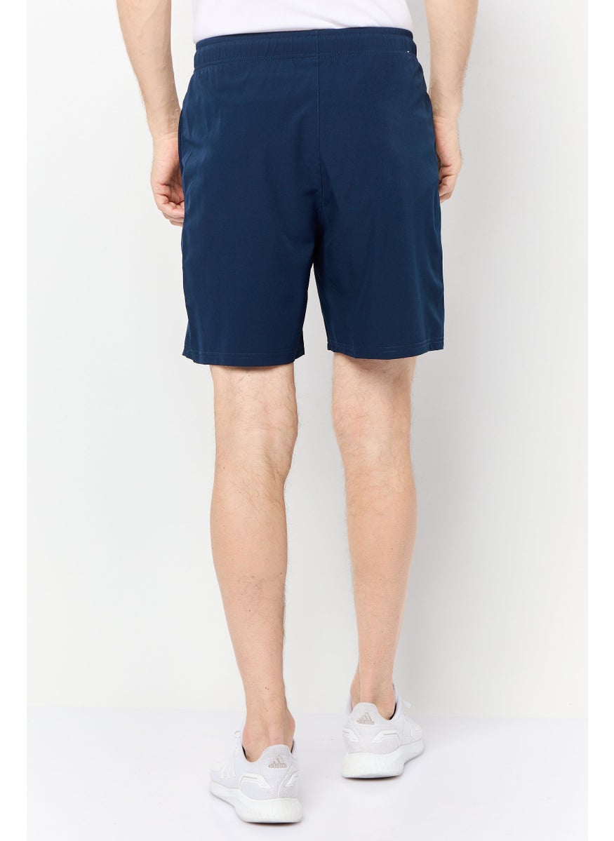 Men Sportswear Fit Brand Logo Training Shorts, Navy