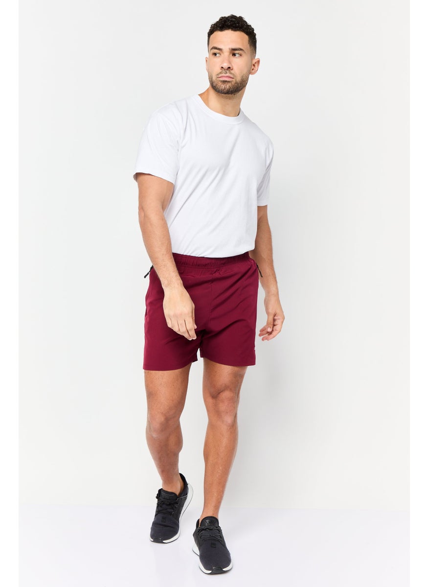 Men Sportswear Fit 5 Inseam Training Shorts, Maroon