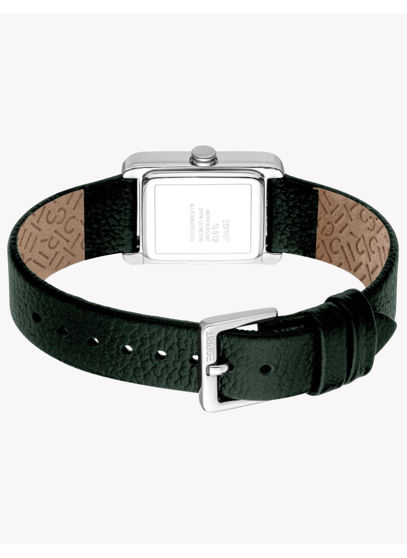 ESPRIT Women's Silver/Green Watch | ES1L512L0015