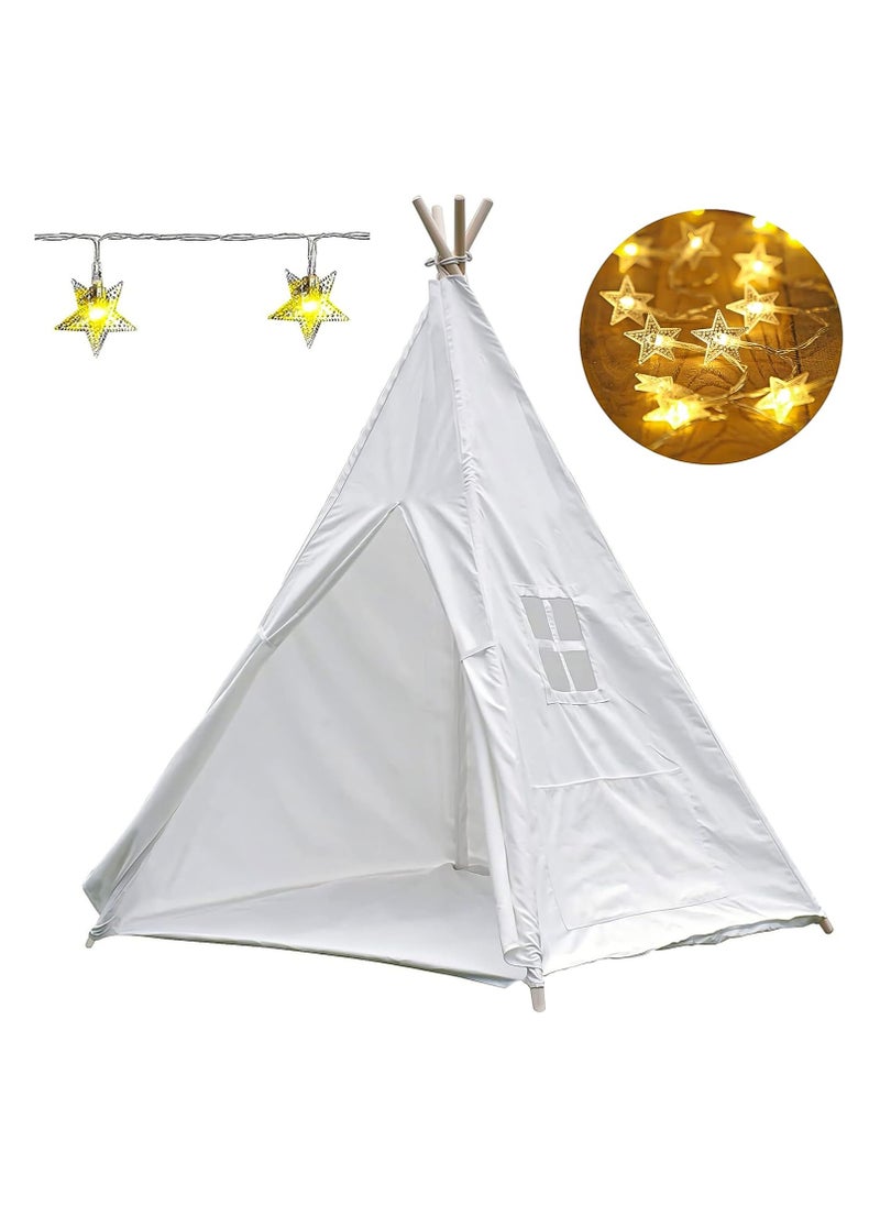 Starry White Pop-Up Teepee Tent