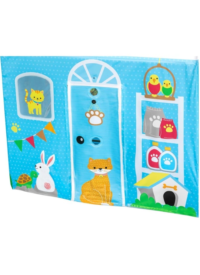 Kids Pop-Up Pet House Tent – Animal-Themed Indoor Playhouse with Colorful Design, Foldable & Lightweight Play Tent for Toddlers, Preschoolers & Boys/Girls – Portable Toy House for Fun & Learning