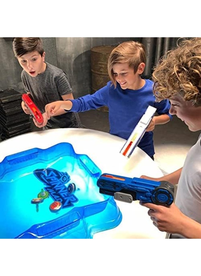 Silverlit Single Shot Blaster Firestorm – Powerful Spinner Toy with Lights & Sound, Metal Body