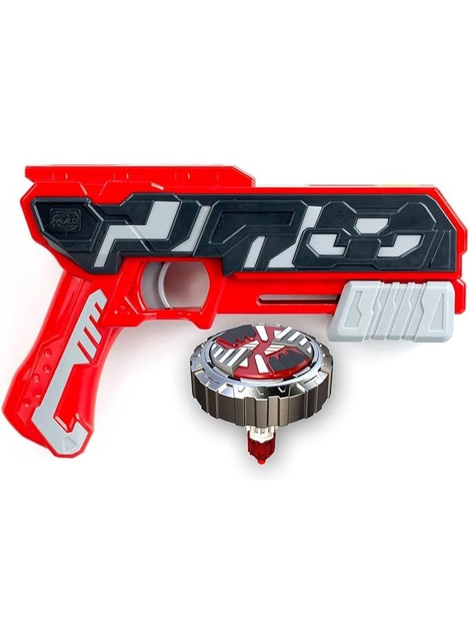 Silverlit Single Shot Blaster Firestorm – Powerful Spinner Toy with Lights & Sound, Metal Body