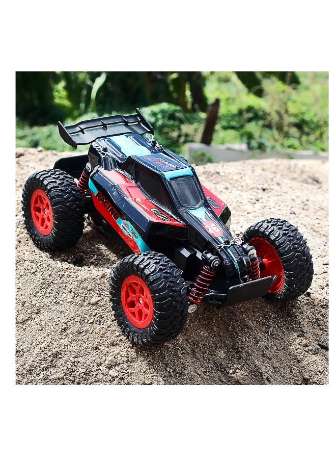 Loozix RC Racing Car, 1:20 Scale 2.4GHZ Remote Control 20KM/H High Speed Racing RC Truck Electric Toy Vehicle with 2 Rechargeable Batteries for Boys Kids