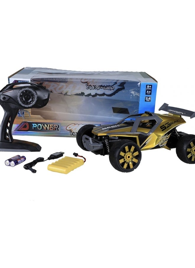 Sam Toys 2.4 GHz High Performing Remote Control Car (Gold)