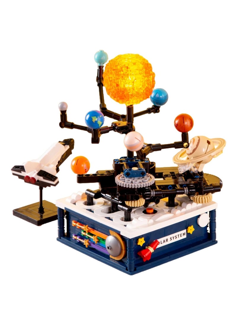 Solar System Model Kit for Kids, 775-Piece Creative Building Toy for Astronomy Learning, Educational Science Experiment Gift for Ages 8-14 and Up, Fun Learning Kits for Young Explorers.
