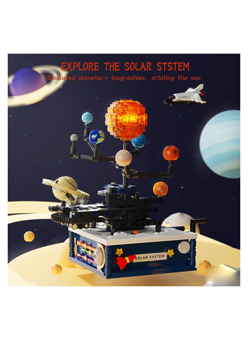 Solar System Model Kit for Kids, 775-Piece Creative Building Toy for Astronomy Learning, Educational Science Experiment Gift for Ages 8-14 and Up, Fun Learning Kits for Young Explorers.
