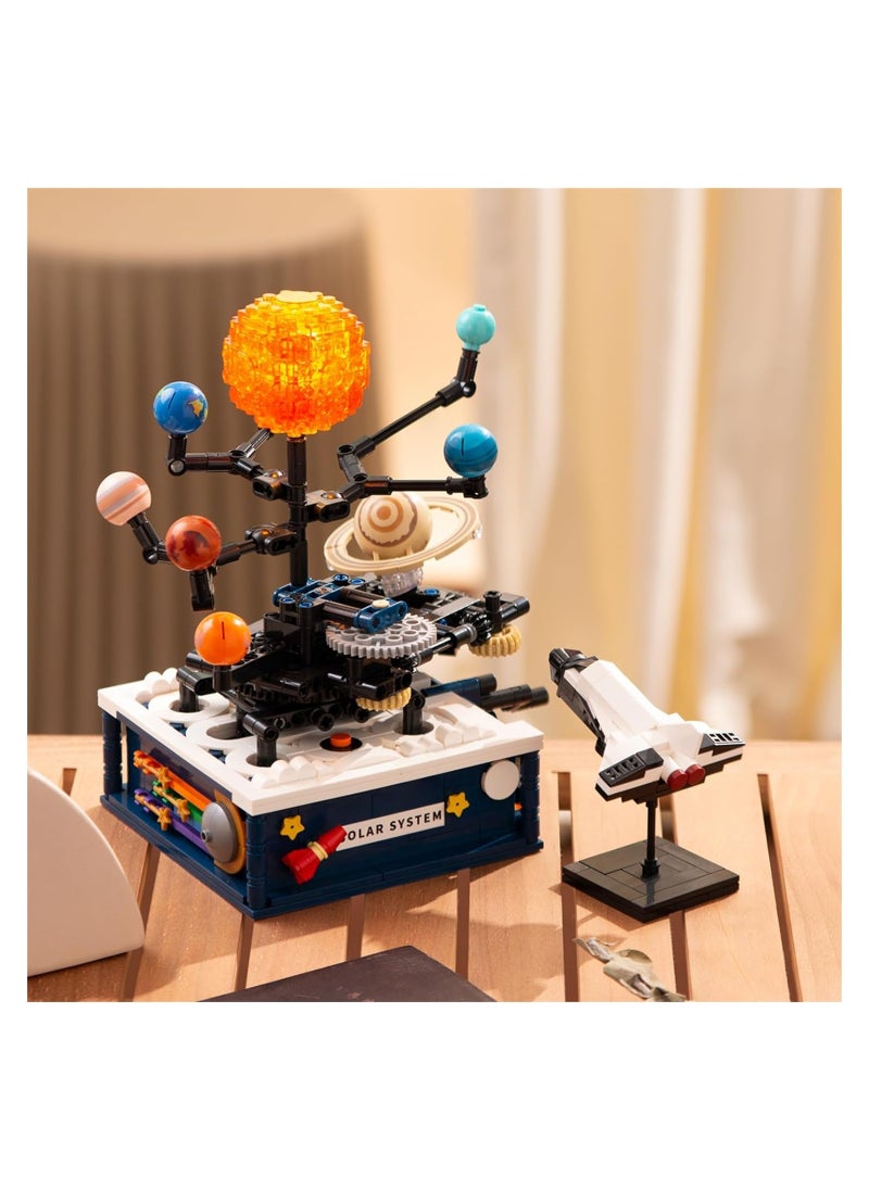 Solar System Model Kit for Kids, 775-Piece Creative Building Toy for Astronomy Learning, Educational Science Experiment Gift for Ages 8-14 and Up, Fun Learning Kits for Young Explorers.